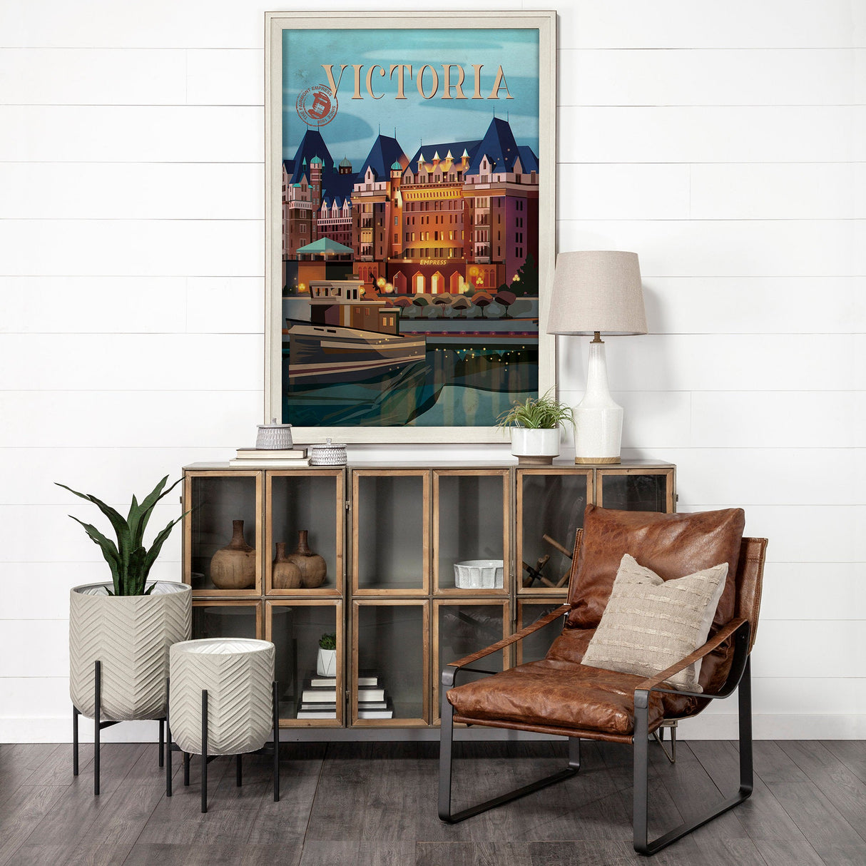Victoria Go Canada (XL) by Mercana Studio a Hand Embellished Decograph Framed Art Print under Glass by Mercana at Eve Furniture