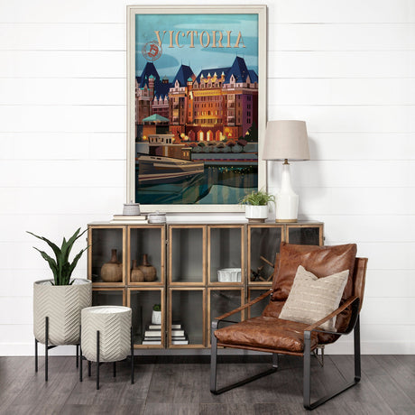 Victoria Go Canada (XL) by Mercana Studio a Hand Embellished Decograph Framed Art Print under Glass by Mercana at Eve Furniture