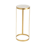 Victoria Gold/White Drink Table by Crestview at Eve Furniture