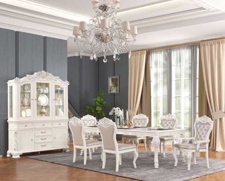 Victoria White Dining Room Set by Cosmos Furniture at Eve Furniture