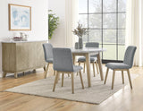 Vida 48″ Round White Marble Dining Table by Steve Silver at Eve Furniture