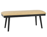 Vida 49″ Sand Vegan Leather Dining Bench by Steve Silver at Eve Furniture