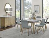 Vida 72″ White Marble Top Dining Table by Steve Silver at Eve Furniture