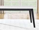 Vida Black/Sand Marble Top Dining Room Set by Steve Silver at Eve Furniture