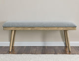 Vida Gray Dining Bench by Steve Silver at Eve Furniture