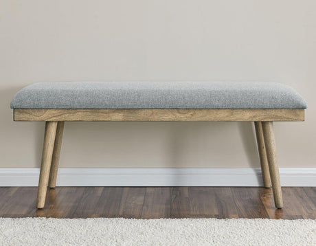 Vida Gray Dining Bench by Steve Silver at Eve Furniture