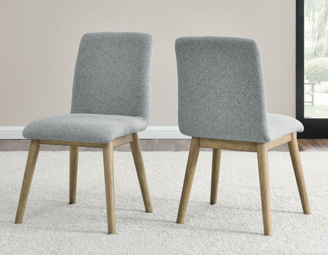 Vida Gray Upholstered Side Chair, Set of 2 by Steve Silver at Eve Furniture