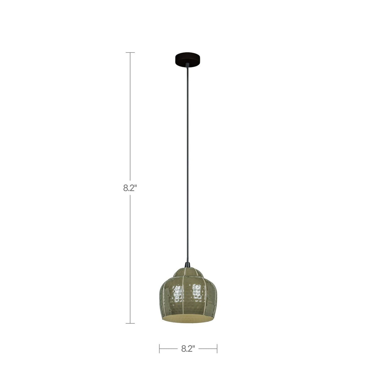 Vida Green Pendant Lamp by Moe's Home at Eve Furniture