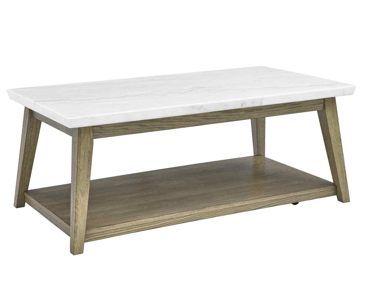 Vida Marble Top Cocktail Table w/Casters