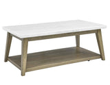 Vida Marble Top Cocktail Table w/Casters by Steve Silver at Eve Furniture