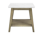 Vida Marble Top End Table by Steve Silver at Eve Furniture