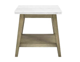 Vida Marble Top End Table