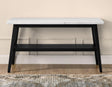 Vida Marble Top Sofa Table, Black Finish by Steve Silver at Eve Furniture