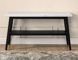 Vida Marble Top Sofa Table, Black Finish by Steve Silver at Eve Furniture