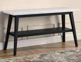 Vida Marble Top Sofa Table, Black Finish by Steve Silver at Eve Furniture