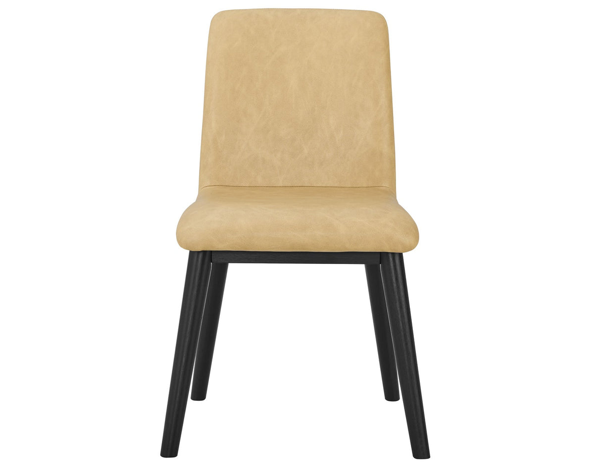 Vida Sand Vegan Leather Side Chair, Set of 2 by Steve Silver at Eve Furniture