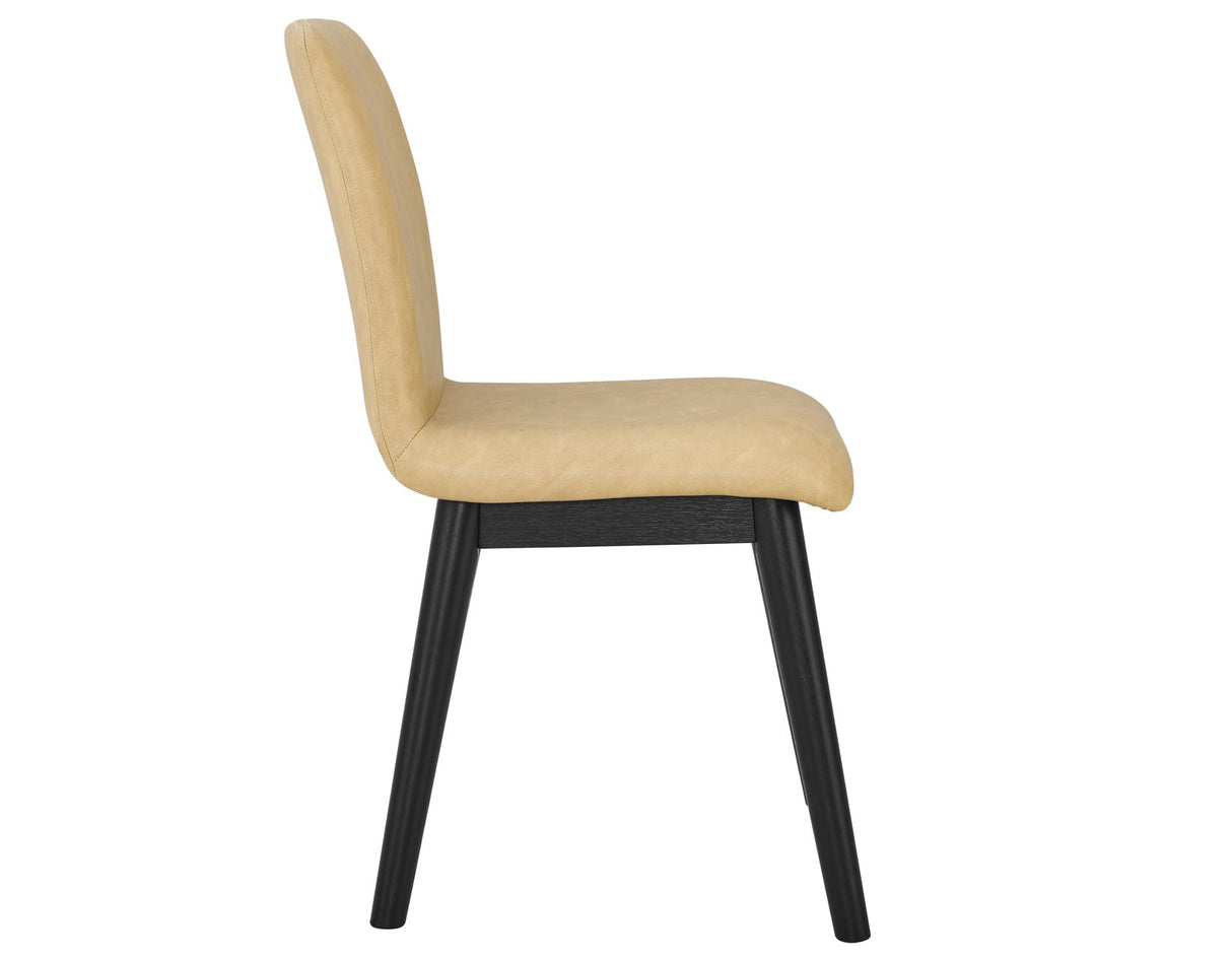 Vida Sand Vegan Leather Side Chair, Set of 2 by Steve Silver at Eve Furniture