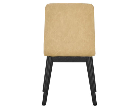 Vida Sand Vegan Leather Side Chair, Set of 2 by Steve Silver at Eve Furniture