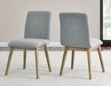 Vida Upholstered Side Chair, Gray