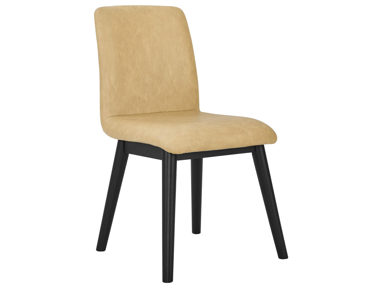 Vida Vegan Leather Side Chair, Sand