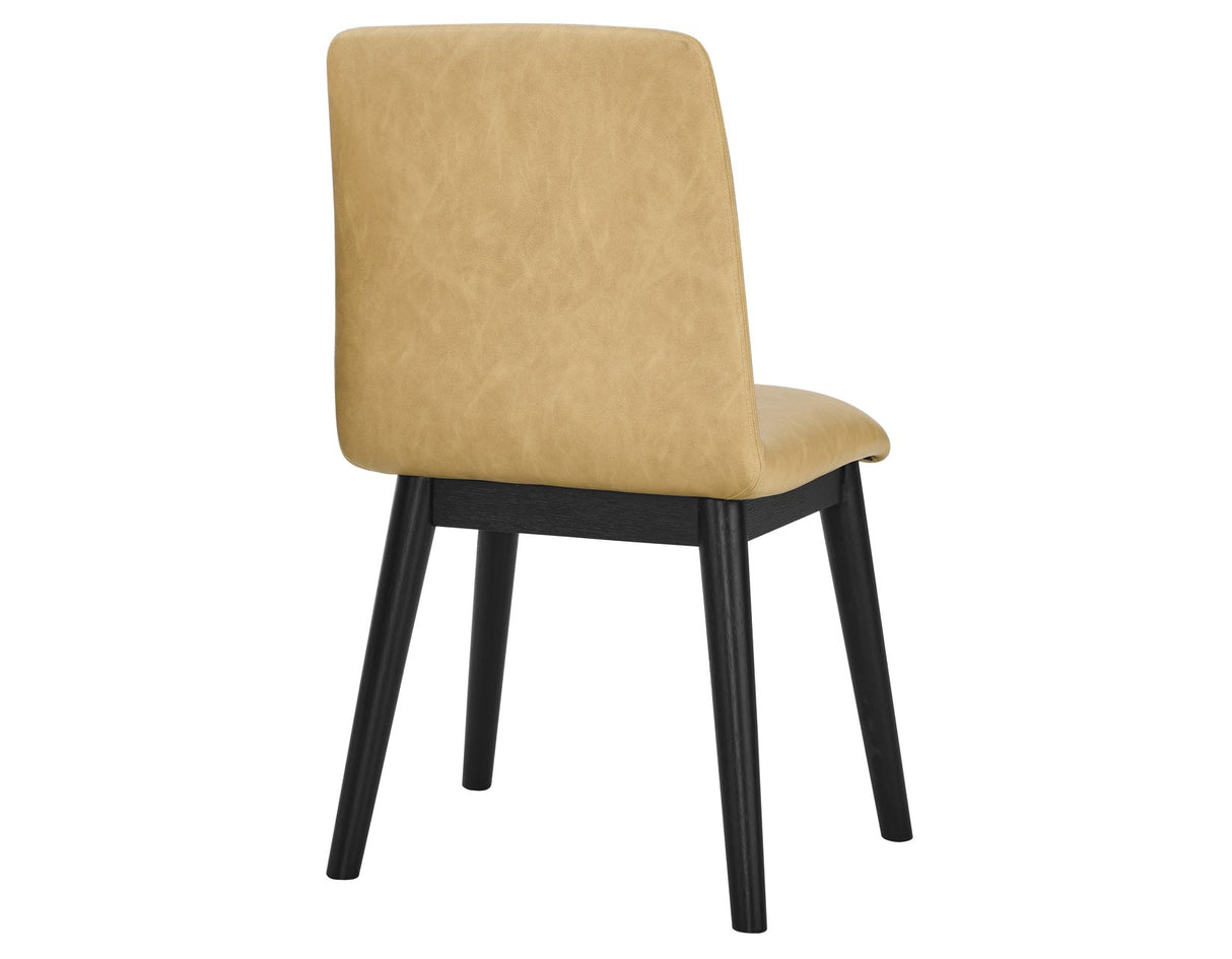 Vida Vegan Leather Side Chair, Sand