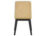 Vida Vegan Leather Side Chair, Sand