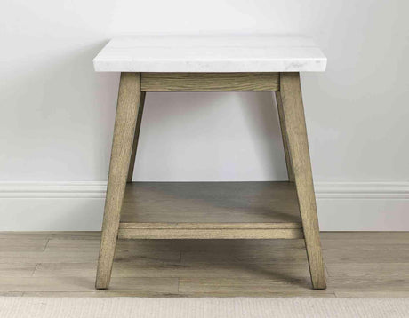 Vida White Marble Top 3-Piece Table Set by Steve Silver at Eve Furniture
