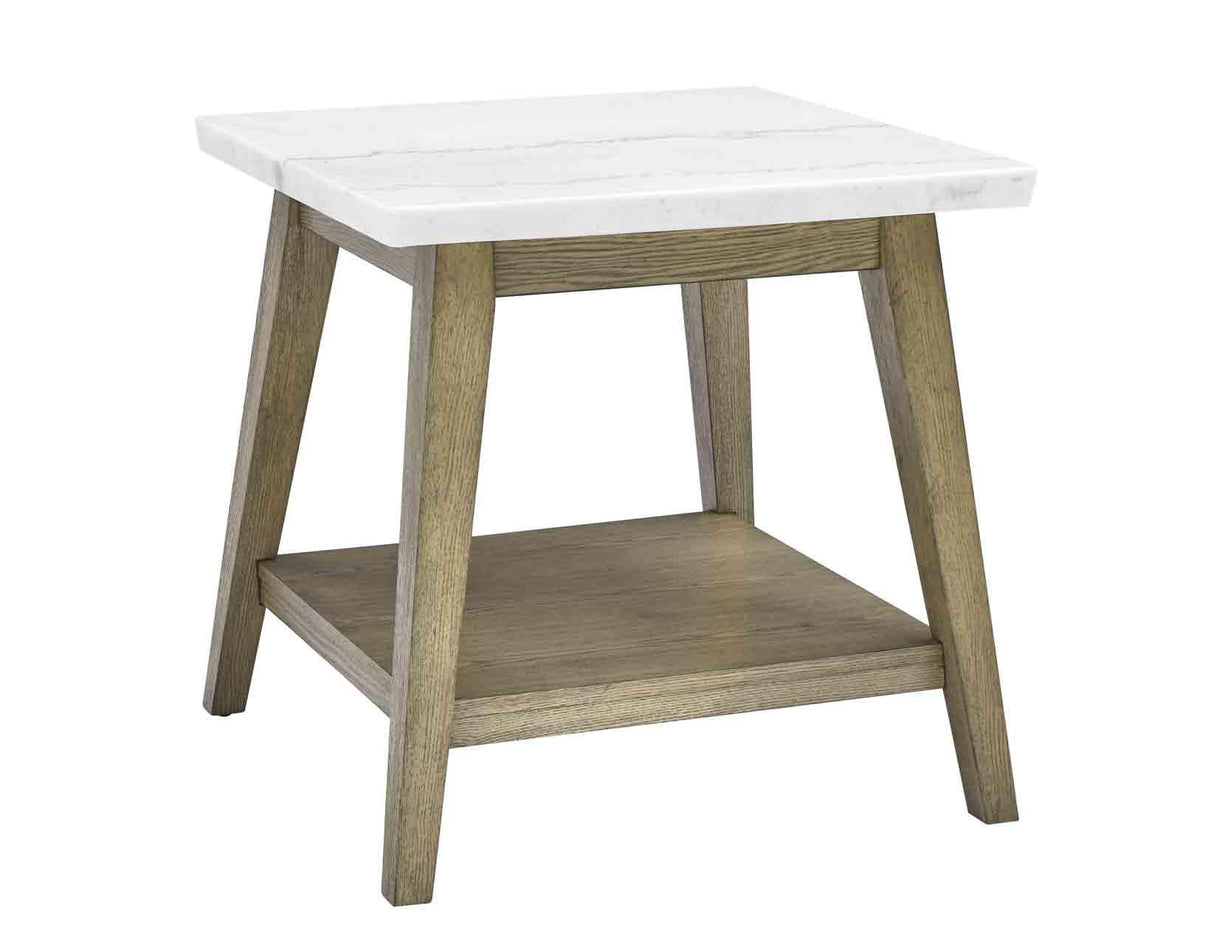 Vida White Marble Top 3-Piece Table Set by Steve Silver at Eve Furniture