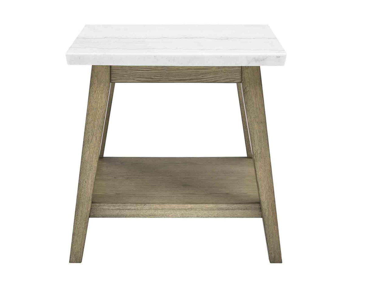 Vida White Marble Top 3-Piece Table Set by Steve Silver at Eve Furniture