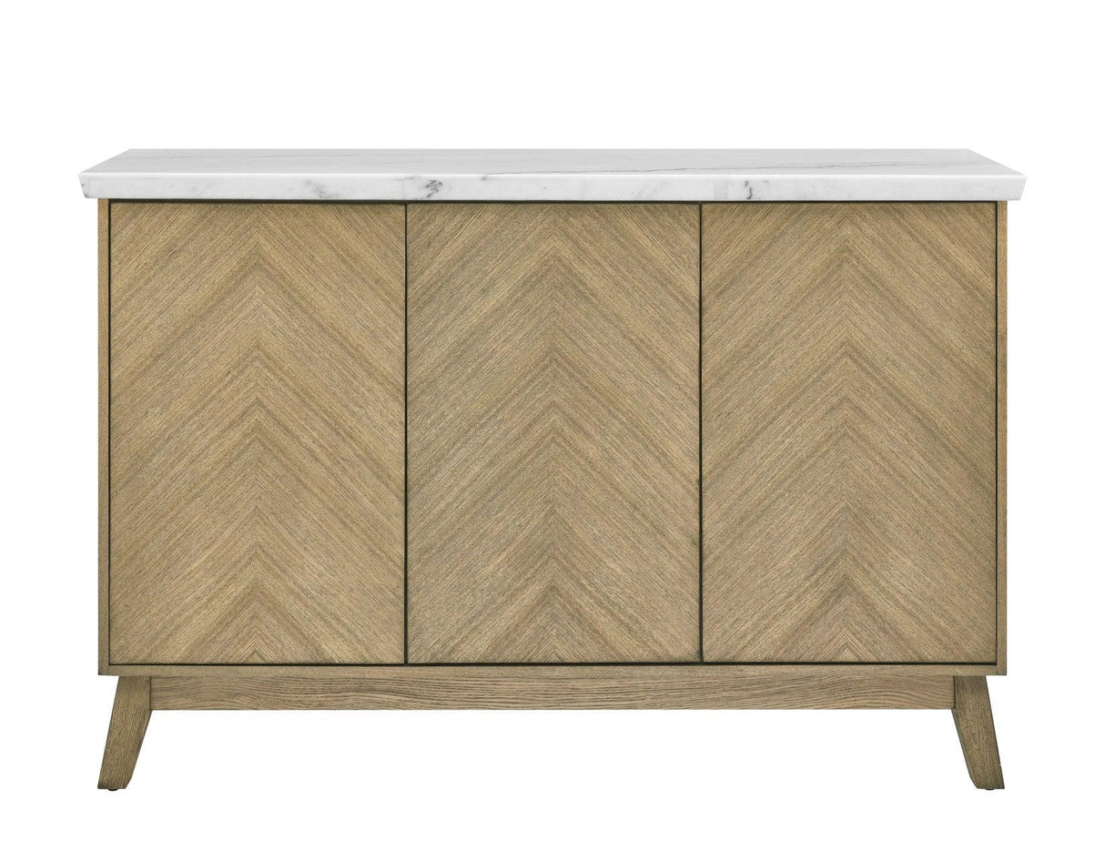 Vida White Marble Top Server by Steve Silver at Eve Furniture