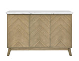 Vida White Marble Top Server by Steve Silver at Eve Furniture