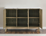 Vida White Marble Top Server by Steve Silver at Eve Furniture