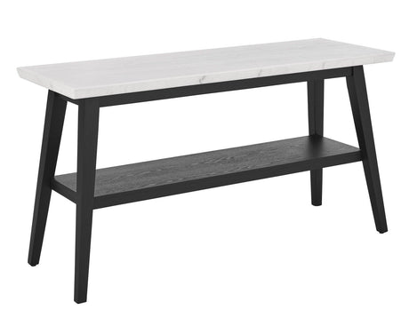 Vida Black Finish Marble Top 3-Piece Table Set by Steve Silver at Eve Furniture