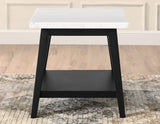 Vida Black Finish Marble Top 3-Piece Table Set by Steve Silver at Eve Furniture