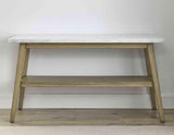 Vida Marble Top Sofa Table by Steve Silver at Eve Furniture