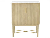 Vida Marble Top WIne Cabinet, Blonde Finish by Steve Silver at Eve Furniture