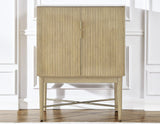 Vida Marble Top WIne Cabinet, Blonde Finish by Steve Silver at Eve Furniture