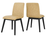 Vida Vegan Leather Side Chair, Sand by Steve Silver at Eve Furniture