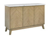 Vida White Marble Top Server by Steve Silver at Eve Furniture