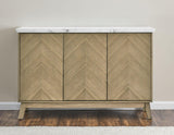 Vida White Marble Top Server by Steve Silver at Eve Furniture