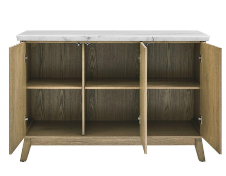 Vida White Marble Top Server by Steve Silver at Eve Furniture