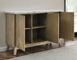 Vida White Marble Top Server by Steve Silver at Eve Furniture