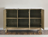 Vida White Marble Top Server by Steve Silver at Eve Furniture