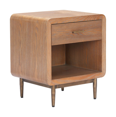 Vidaz Brown Side Table by Zuomod at Eve Furniture