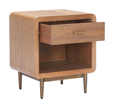 Vidaz Brown Side Table by Zuomod at Eve Furniture