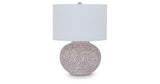 Vien Distressed White Table Lamp by ASHLEY FURNITURE at Eve Furniture