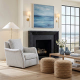 Vienna Beige Swivel Chair by Homelegance at Eve Furniture