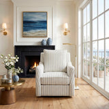 Vienna Beige Swivel Chair by Homelegance at Eve Furniture