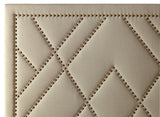 Vienne Nailhead Patterned Upholstered Headboard in Powder by Modus Furniture at Eve Furniture