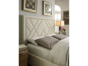 Vienne Nailhead Patterned Upholstered Headboard in Powder by Modus Furniture at Eve Furniture